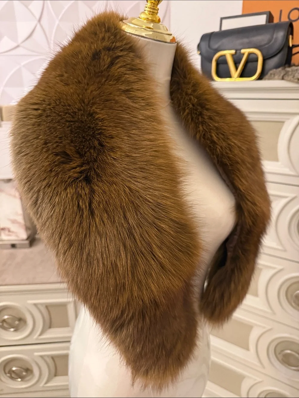 Real Fox fur collar
